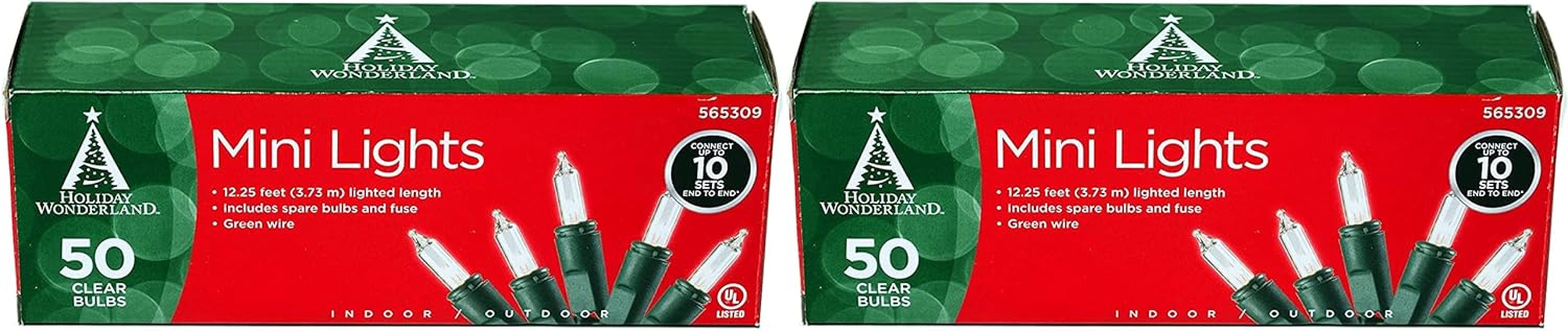 50-Count Clear Christmas Light Set (2)