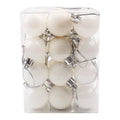 24Pcs Mini Christmas Balls Ornaments, Small Shatterproof Christmas Baubles for Xmas Christmas Tree, 1.18 Inch Hanging Ball for Holiday Wedding Party Christmas Decorations